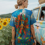Peace Sign Sunflower T-shirt