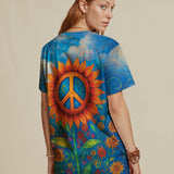 Peace Sign Sunflower T-shirt
