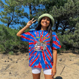 Flower Power Van Premium Tie-dye Unisex Shirt