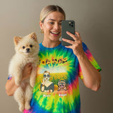 Groovy Dog Mom Premium Tie-dye Unisex Shirt