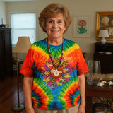 Sunflower Grandkids Premium Tie-dye Unisex Shirt