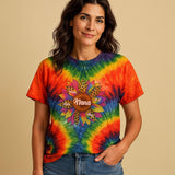 Sunflower Grandkids Premium Tie-dye Unisex Shirt