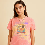 Living Life in Peace Premium Tie-dye Unisex Shirt