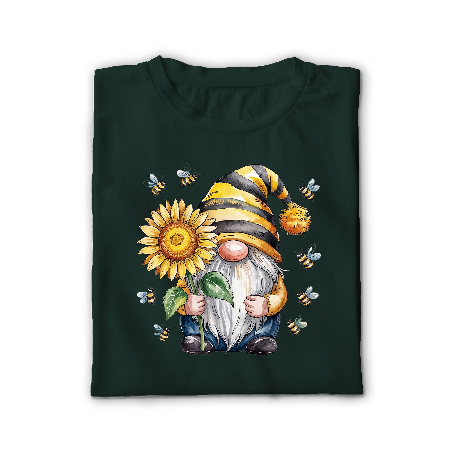 Bee Happy Gnome Unisex Shirt