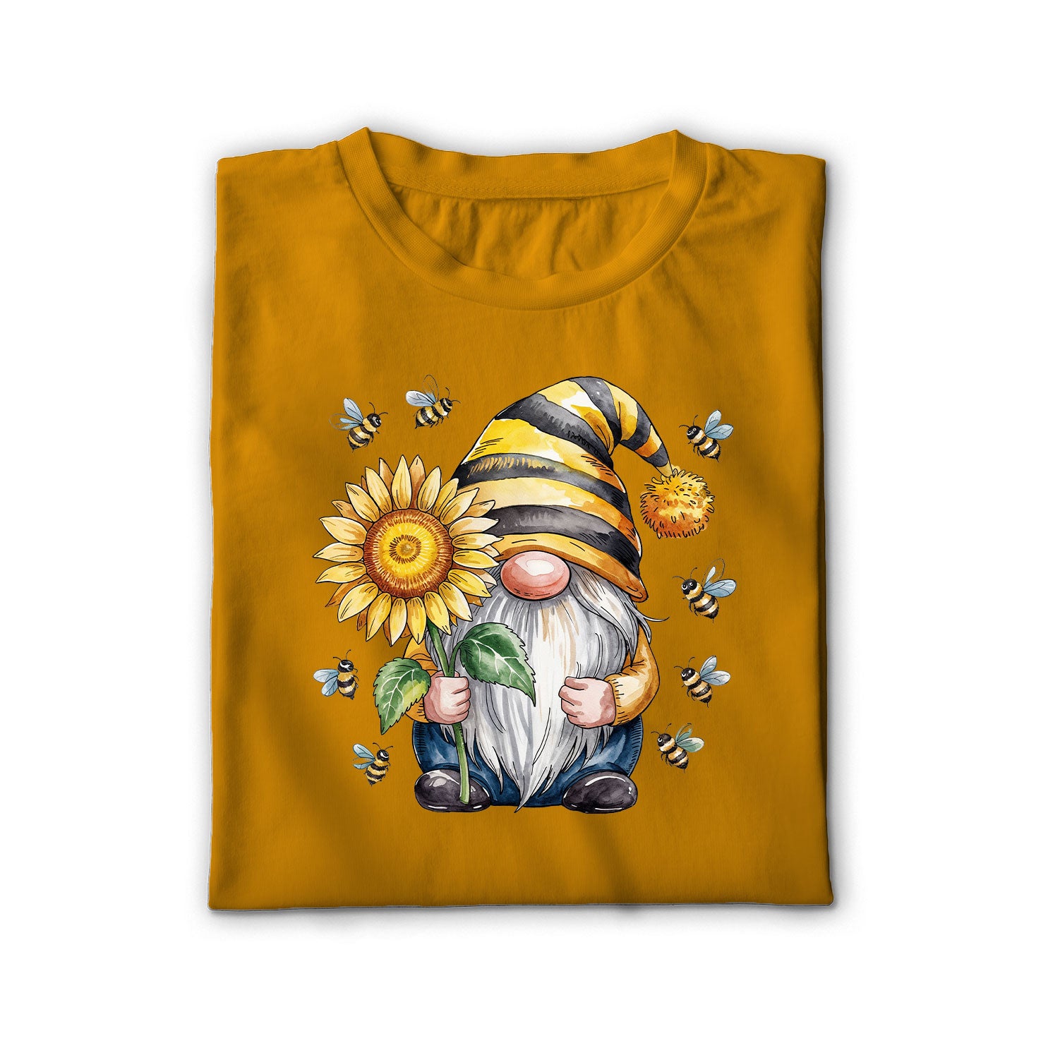 Bee Happy Gnome Unisex Shirt