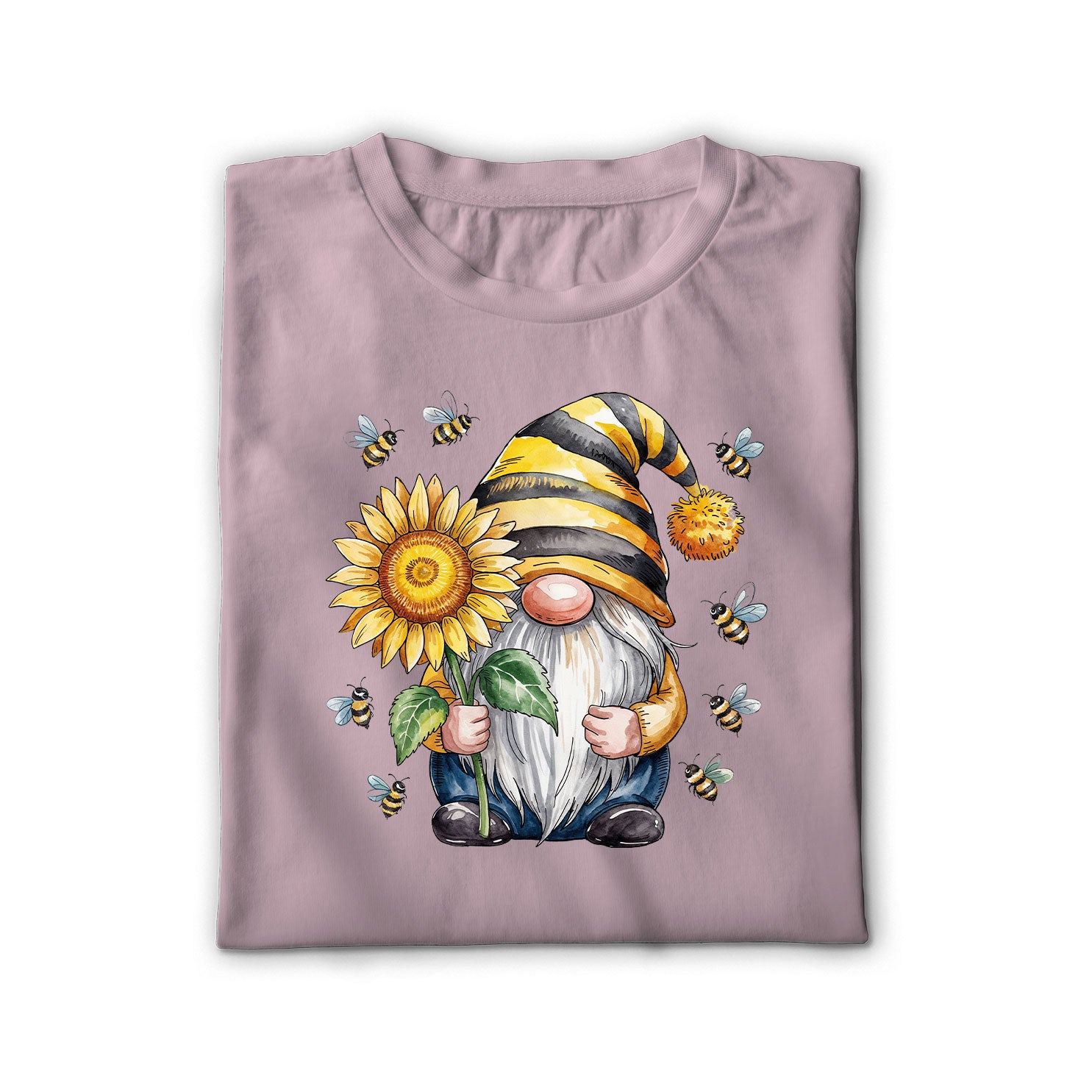 Bee Happy Gnome Unisex Shirt