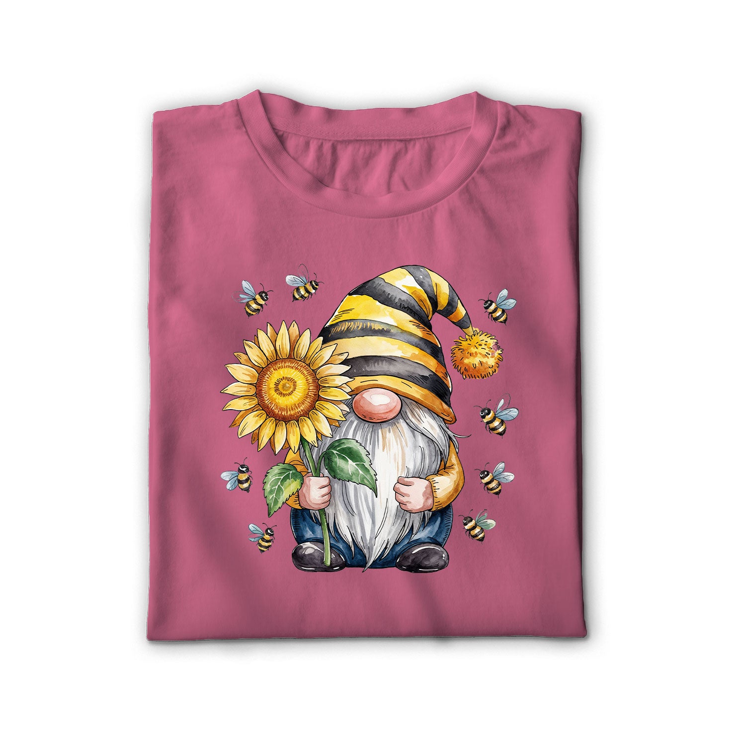 Bee Happy Gnome Unisex Shirt