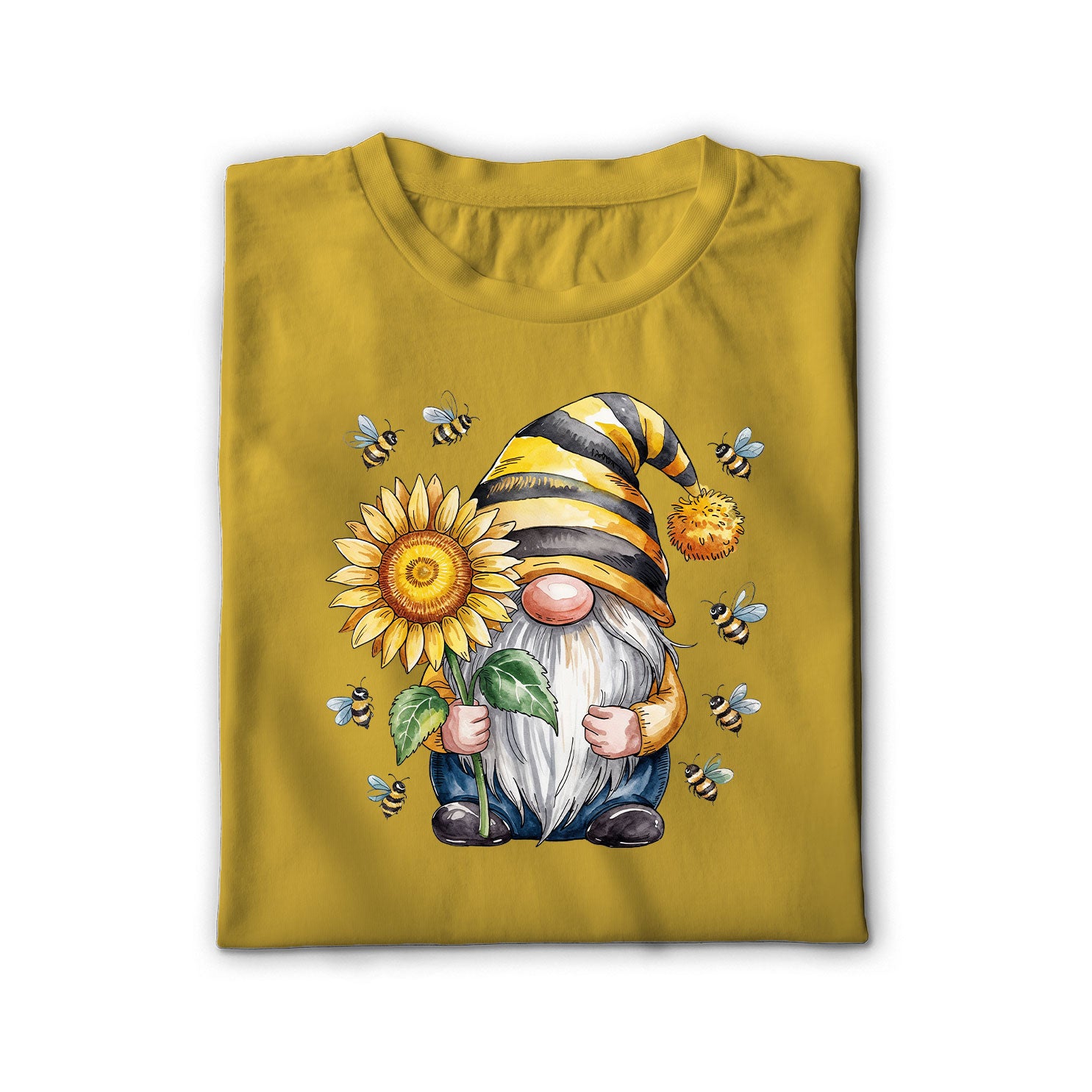 Bee Happy Gnome Unisex Shirt