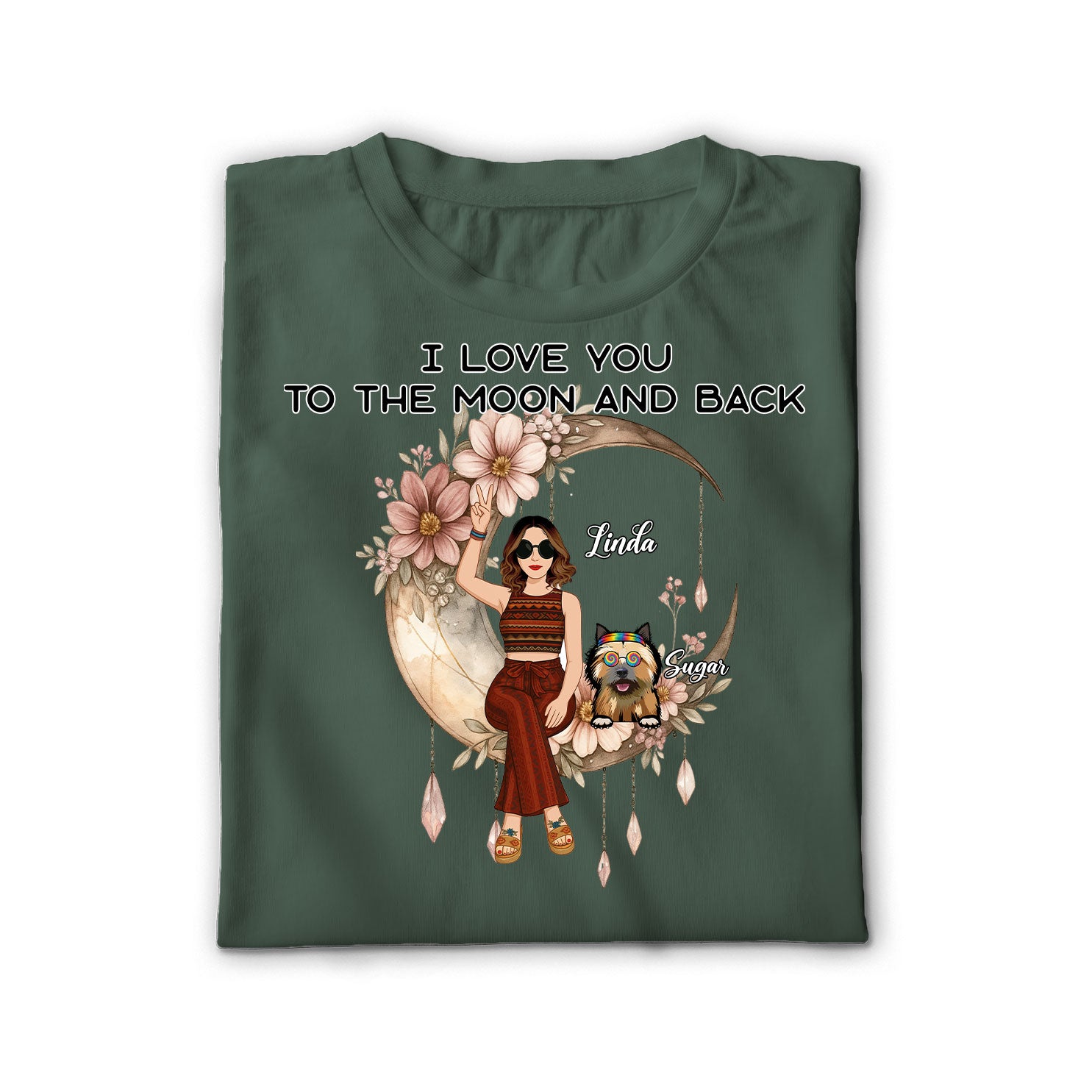 Peace, paws, and moonlight SDD100562 Shirt