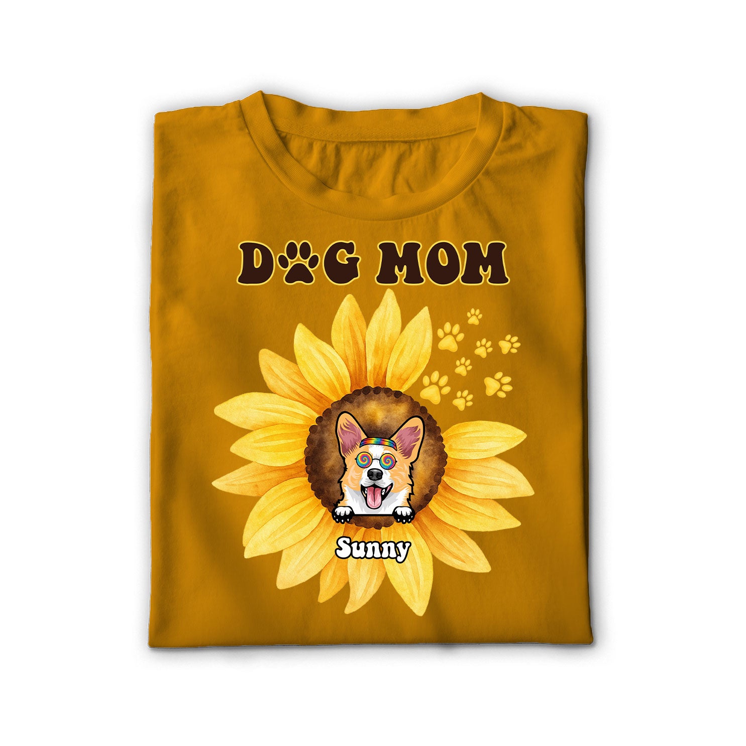 Sunflower Dog Mom Unisex Shirt