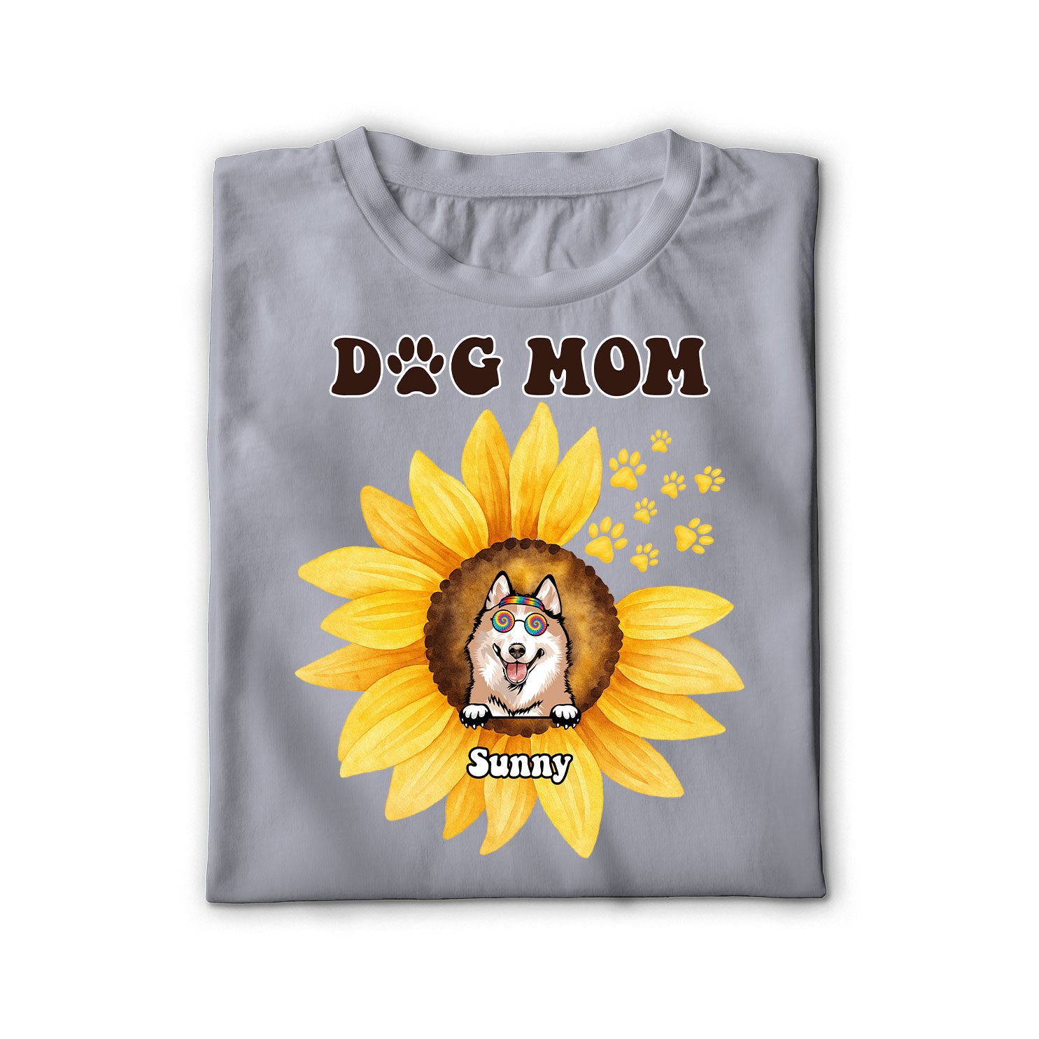 Sunflower Dog Mom Unisex Shirt