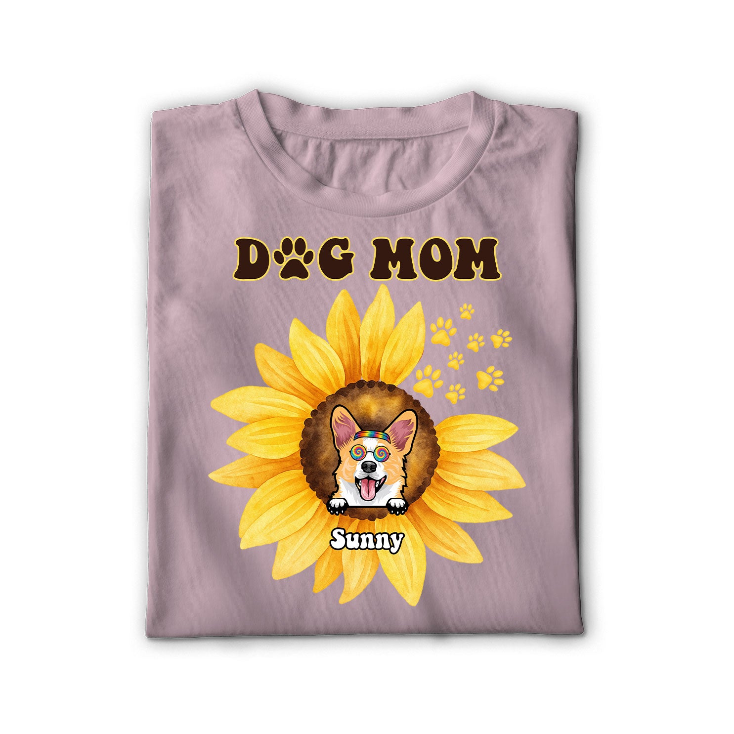Sunflower Dog Mom Unisex Shirt