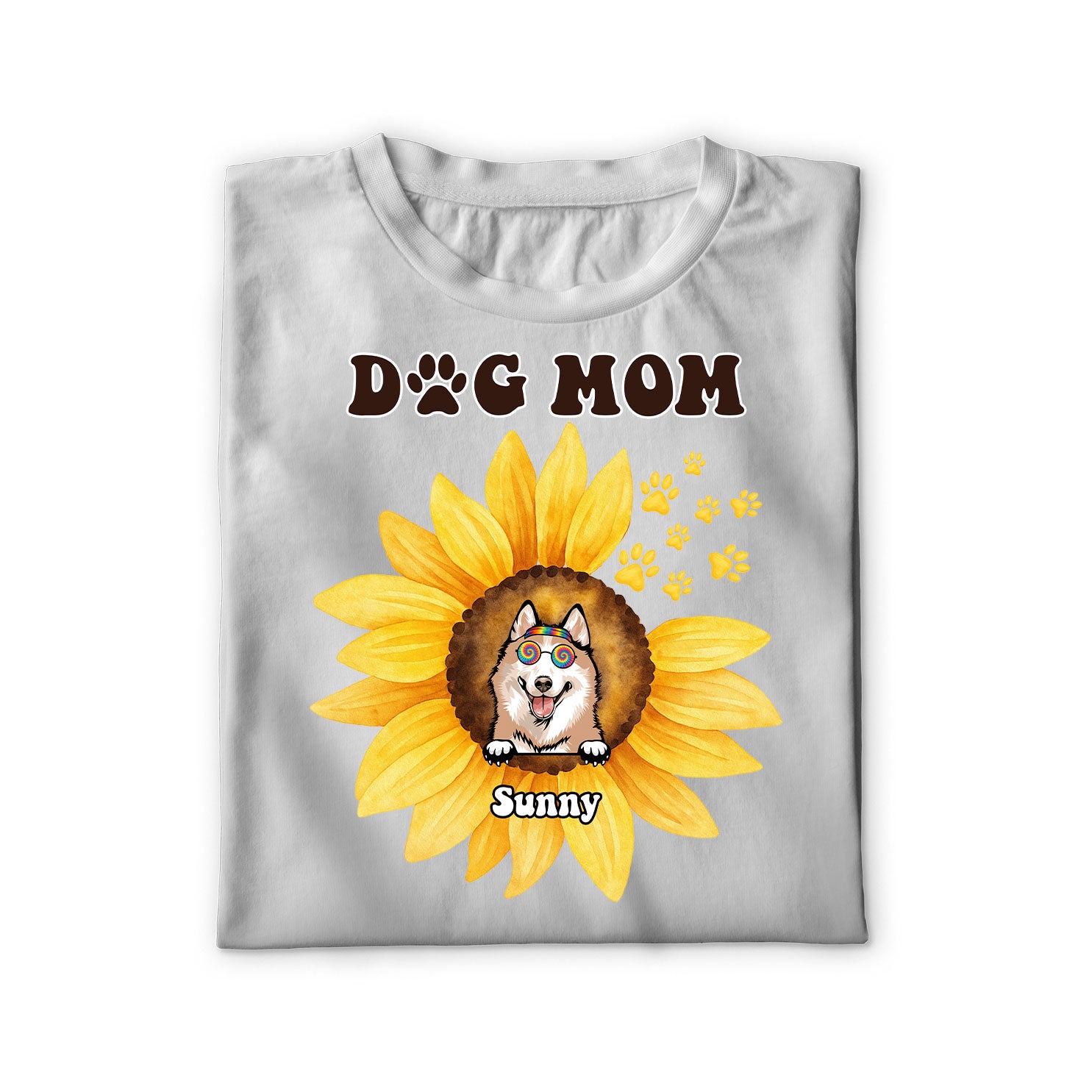 Sunflower Dog Mom Unisex Shirt