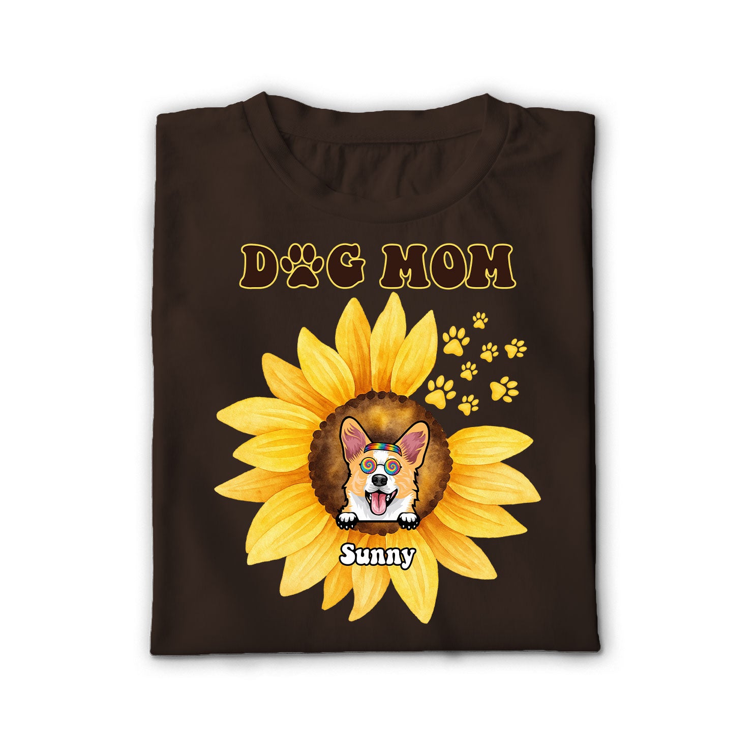 Sunflower Dog Mom Unisex Shirt