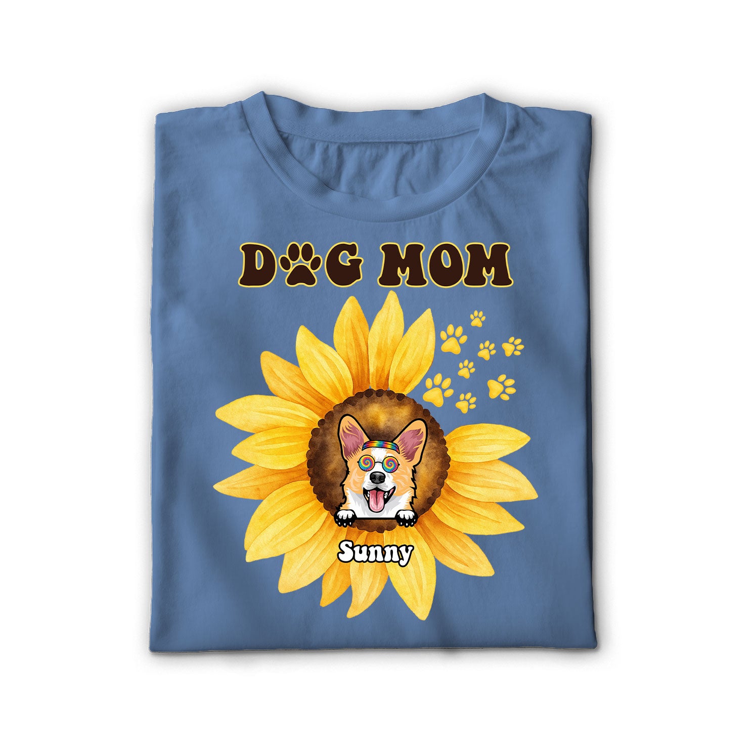Sunflower Dog Mom Unisex Shirt