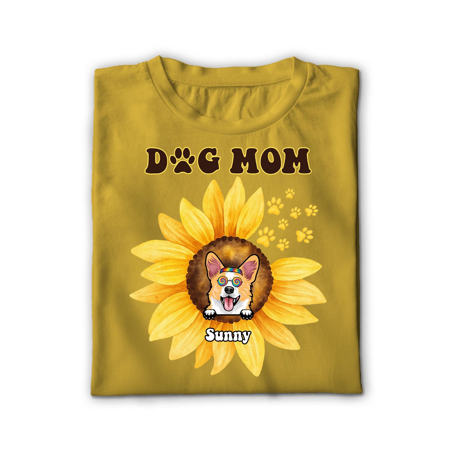 Sunflower Dog Mom Unisex Shirt