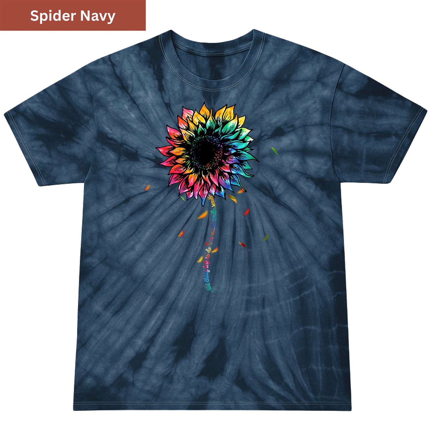 Smile tiedye sunflower Premium Tie-dye Unisex Shirt