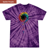 Smile tiedye sunflower Premium Tie-dye Unisex Shirt