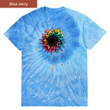 Smile tiedye sunflower Premium Tie-dye Unisex Shirt