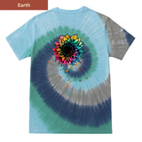 Smile tiedye sunflower Premium Tie-dye Unisex Shirt