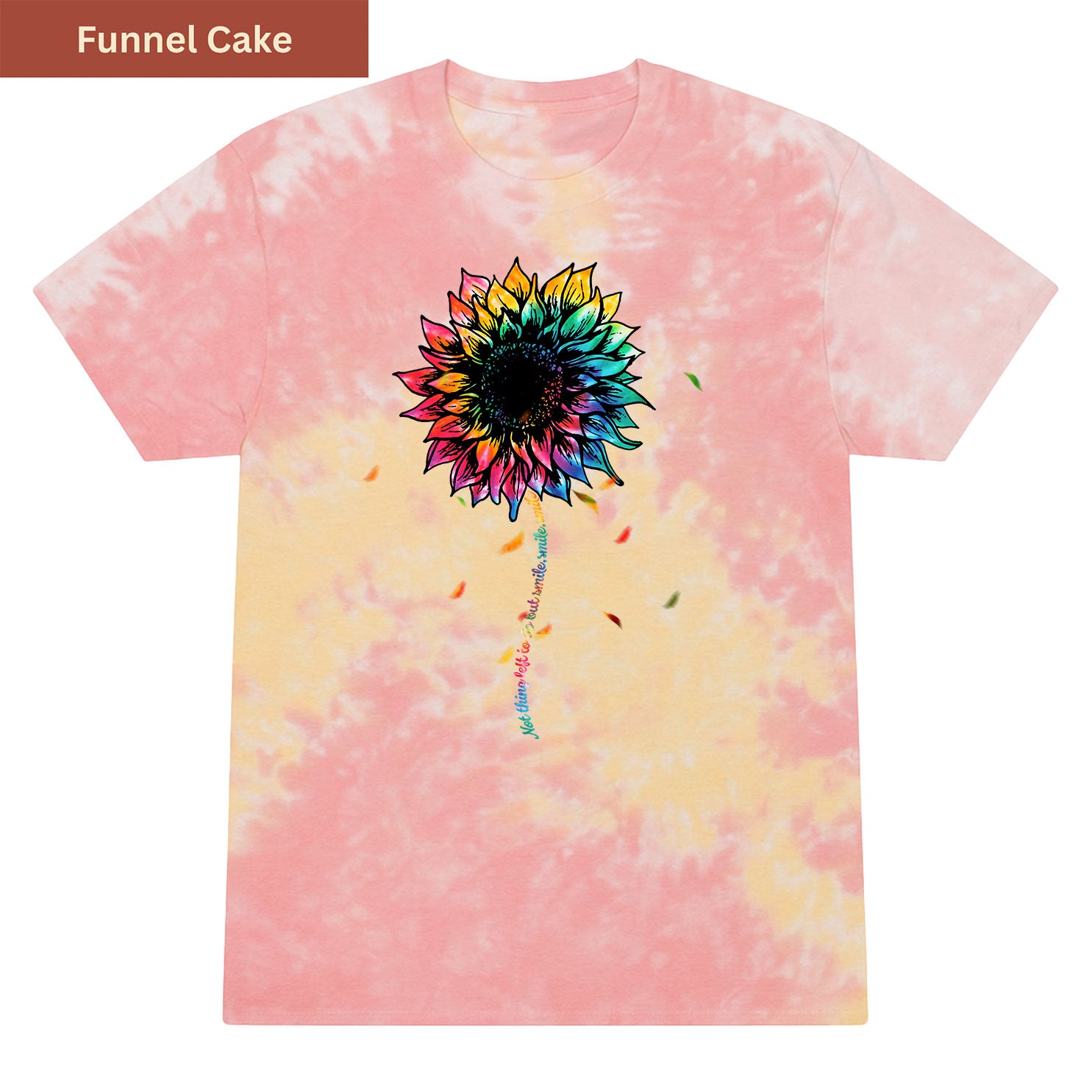 Smile tiedye sunflower Premium Tie-dye Unisex Shirt