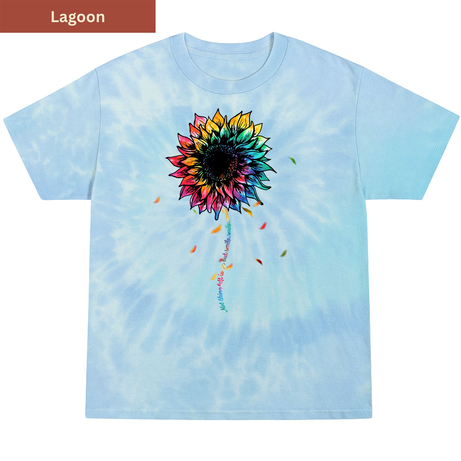 Smile tiedye sunflower Premium Tie-dye Unisex Shirt