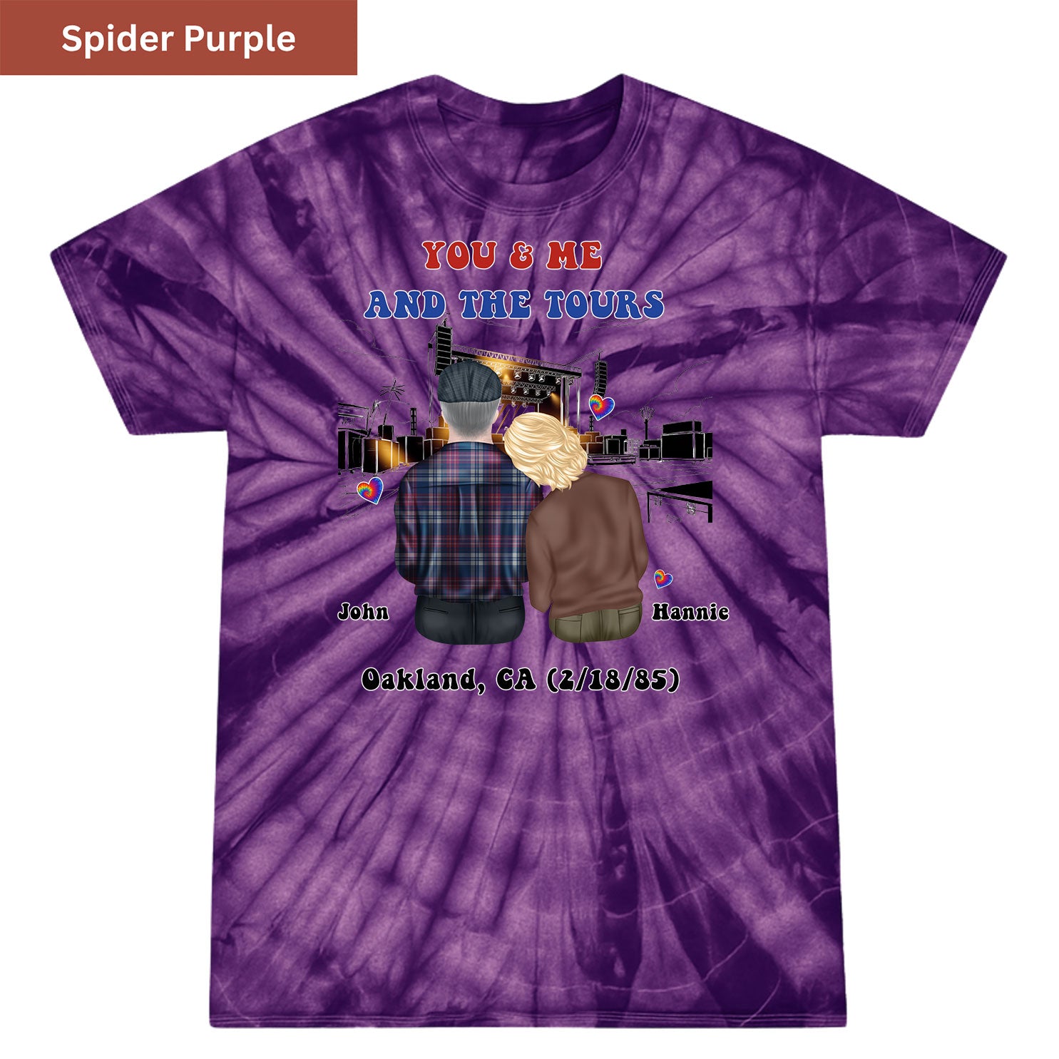 You me and tours Premium Tie-dye Unisex Shirt