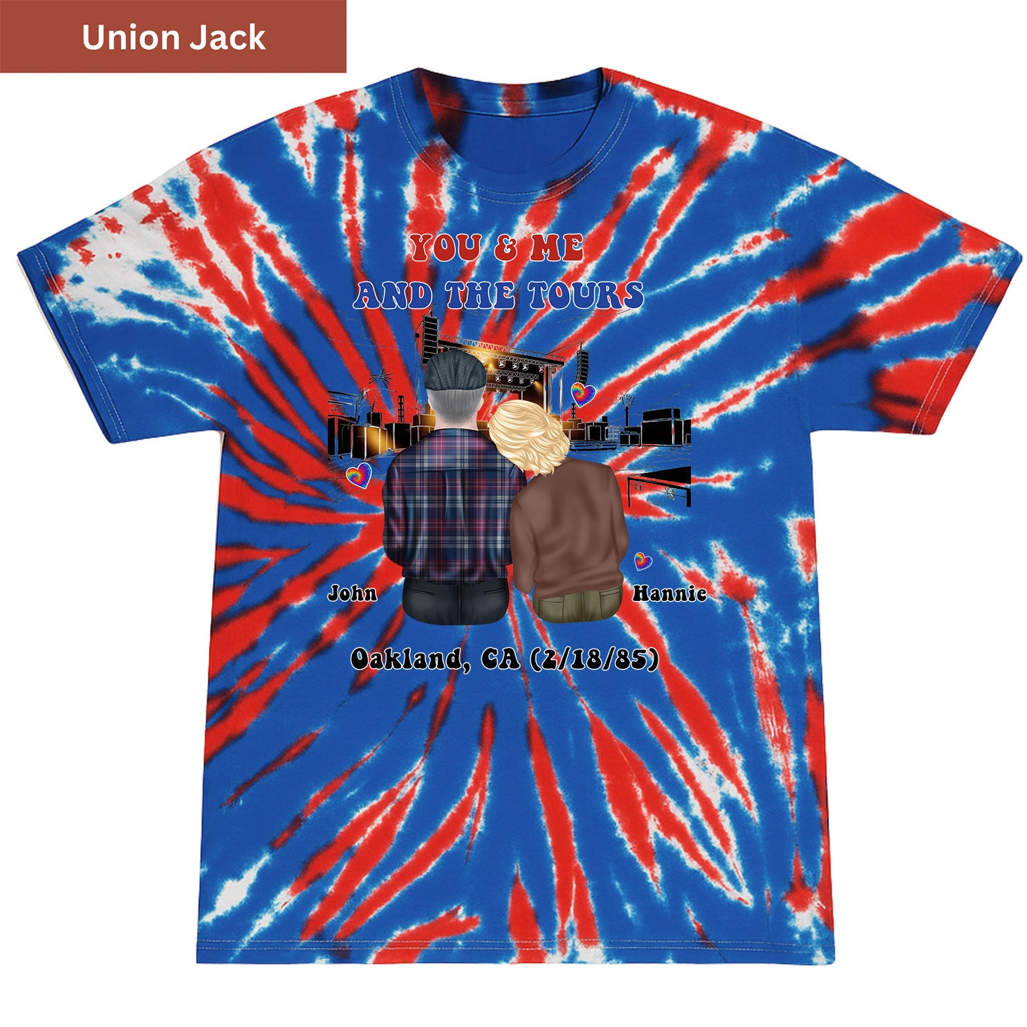 You me and tours Premium Tie-dye Unisex Shirt
