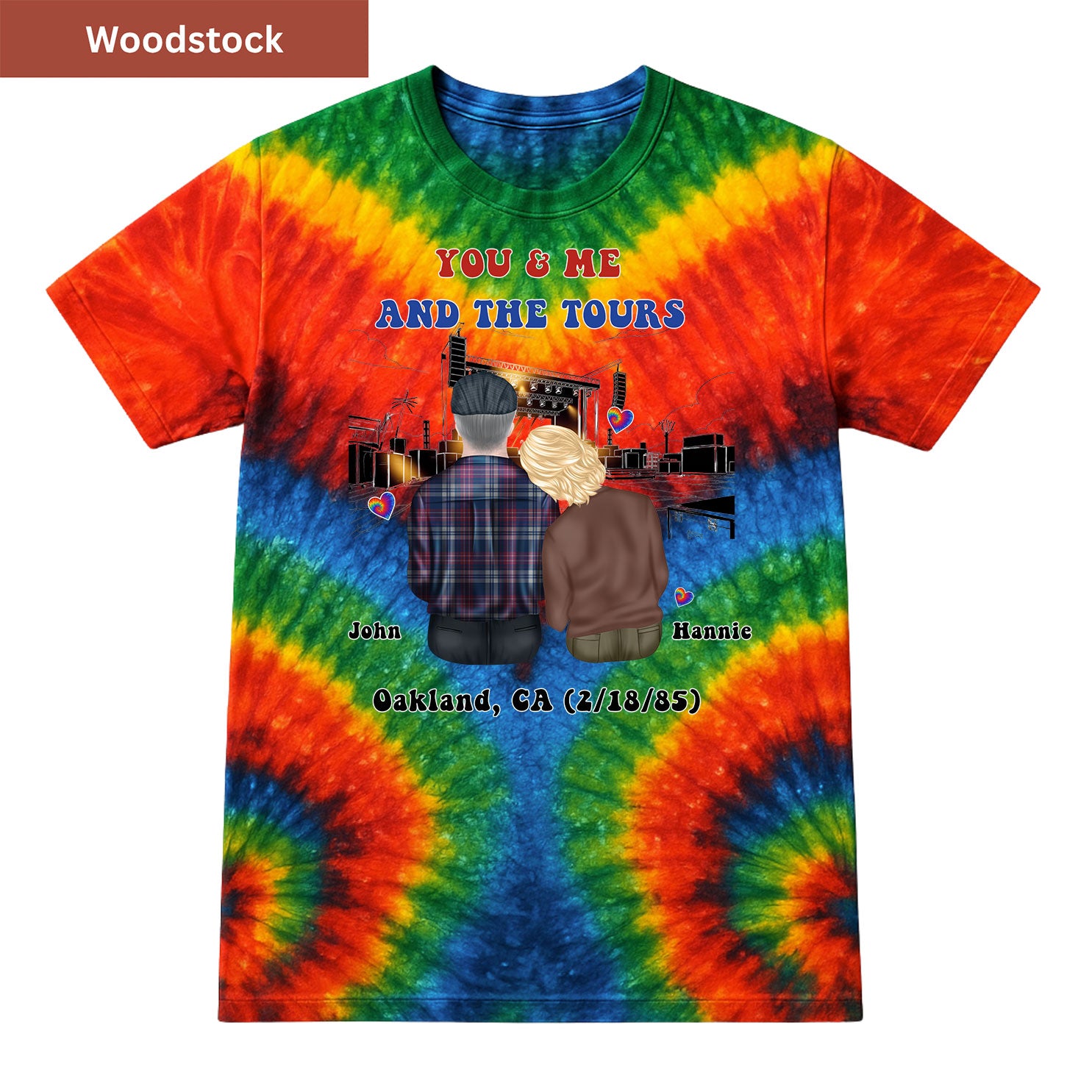 You me and tours Premium Tie-dye Unisex Shirt