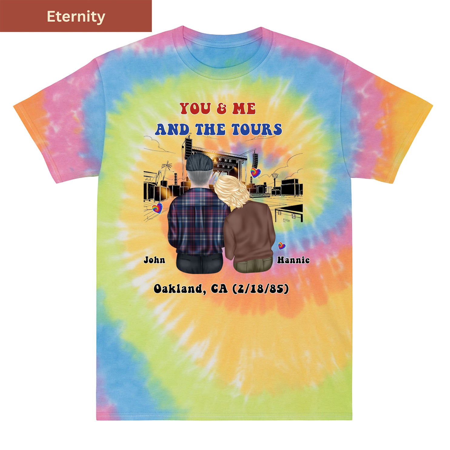 You me and tours Premium Tie-dye Unisex Shirt