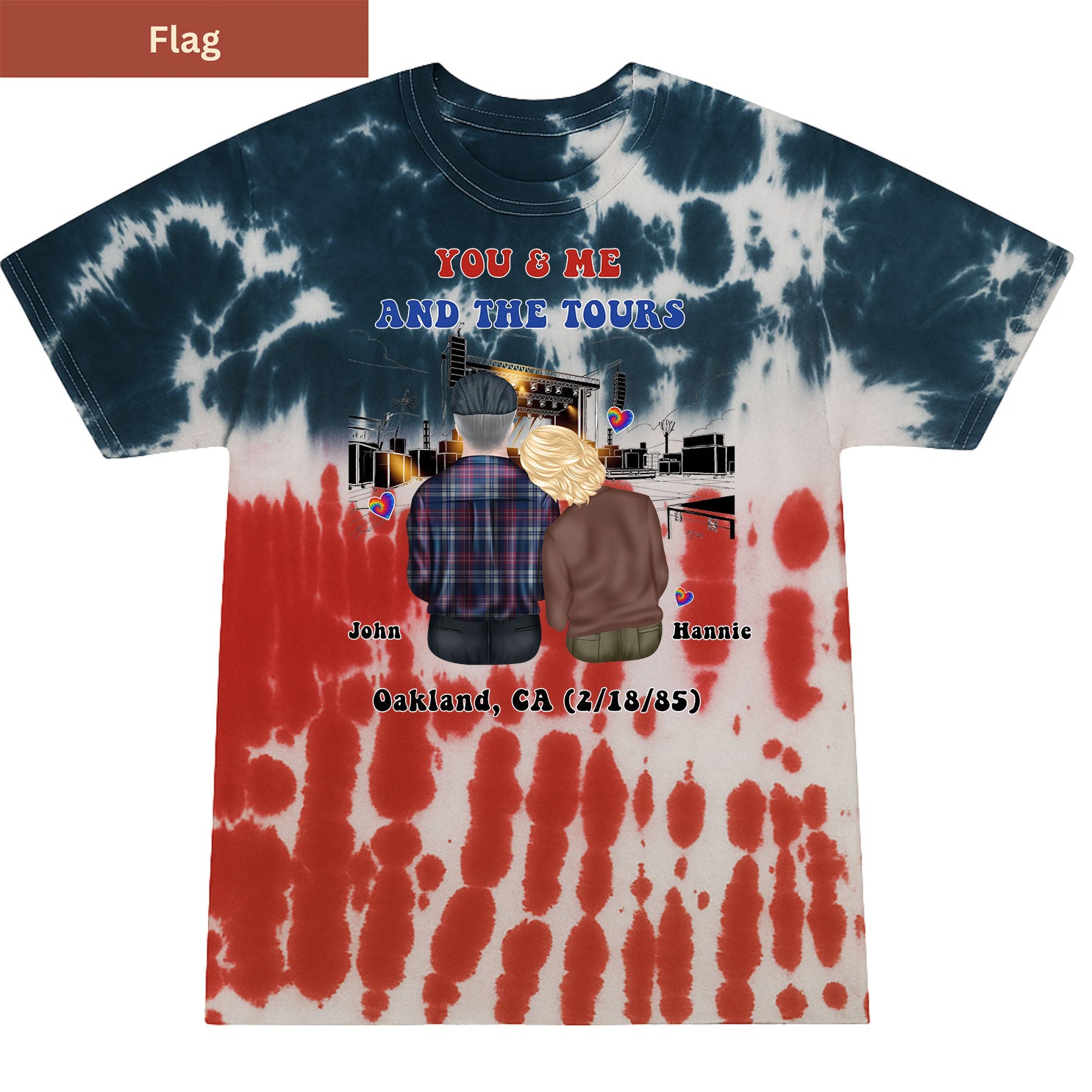You me and tours Premium Tie-dye Unisex Shirt