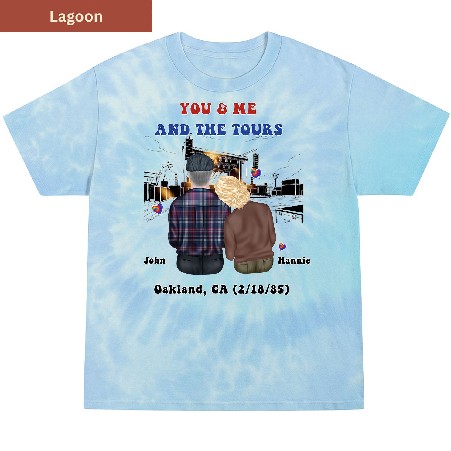 You me and tours Premium Tie-dye Unisex Shirt