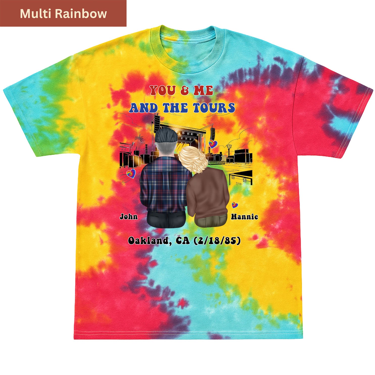 You me and tours Premium Tie-dye Unisex Shirt