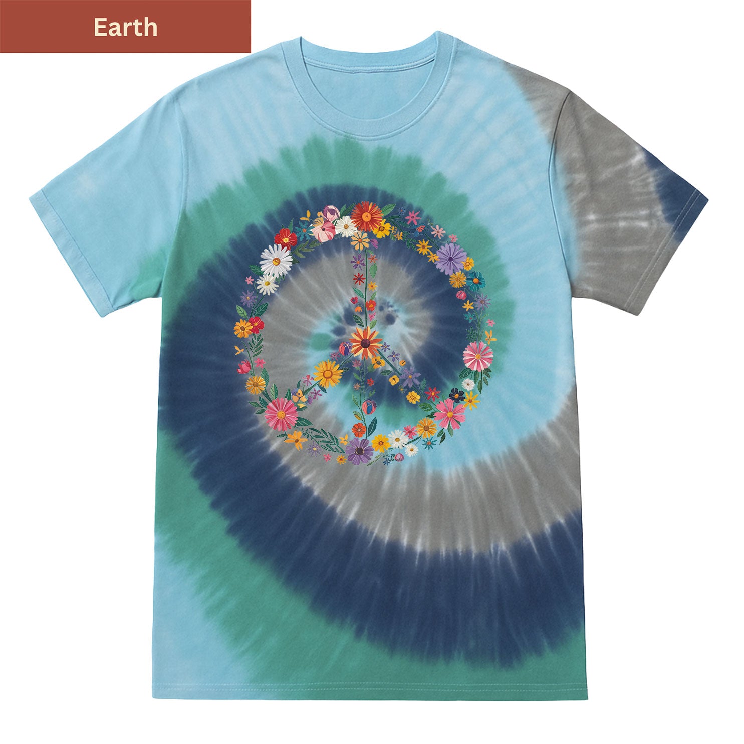 Hippie Bloom Premium Tie-dye Unisex Shirt
