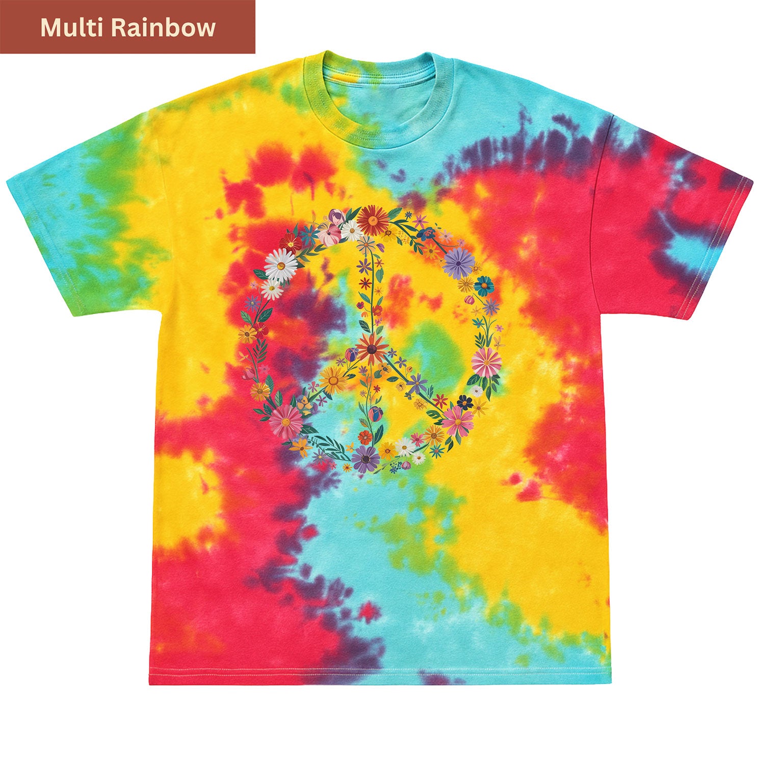 Hippie Bloom Premium Tie-dye Unisex Shirt