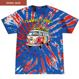 Flower Power Van Premium Tie-dye Unisex Shirt