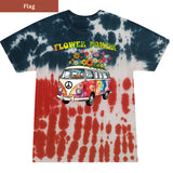 Flower Power Van Premium Tie-dye Unisex Shirt