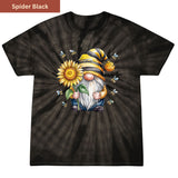 Bee Happy Gnome Premium Tie-dye Unisex Shirt