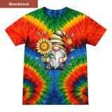 Bee Happy Gnome Premium Tie-dye Unisex Shirt