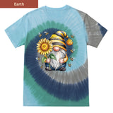 Bee Happy Gnome Premium Tie-dye Unisex Shirt