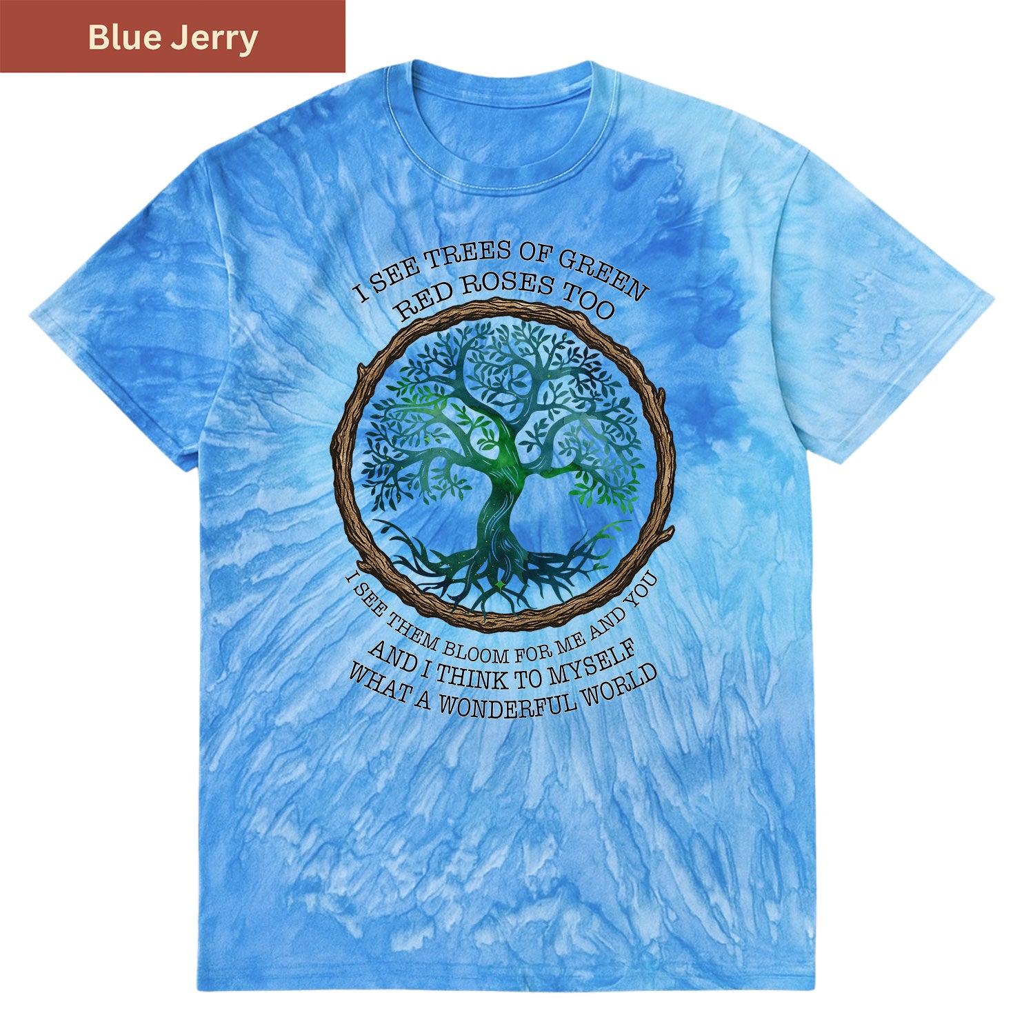 What a Wonderful World Premium Tie-dye Unisex Shirt