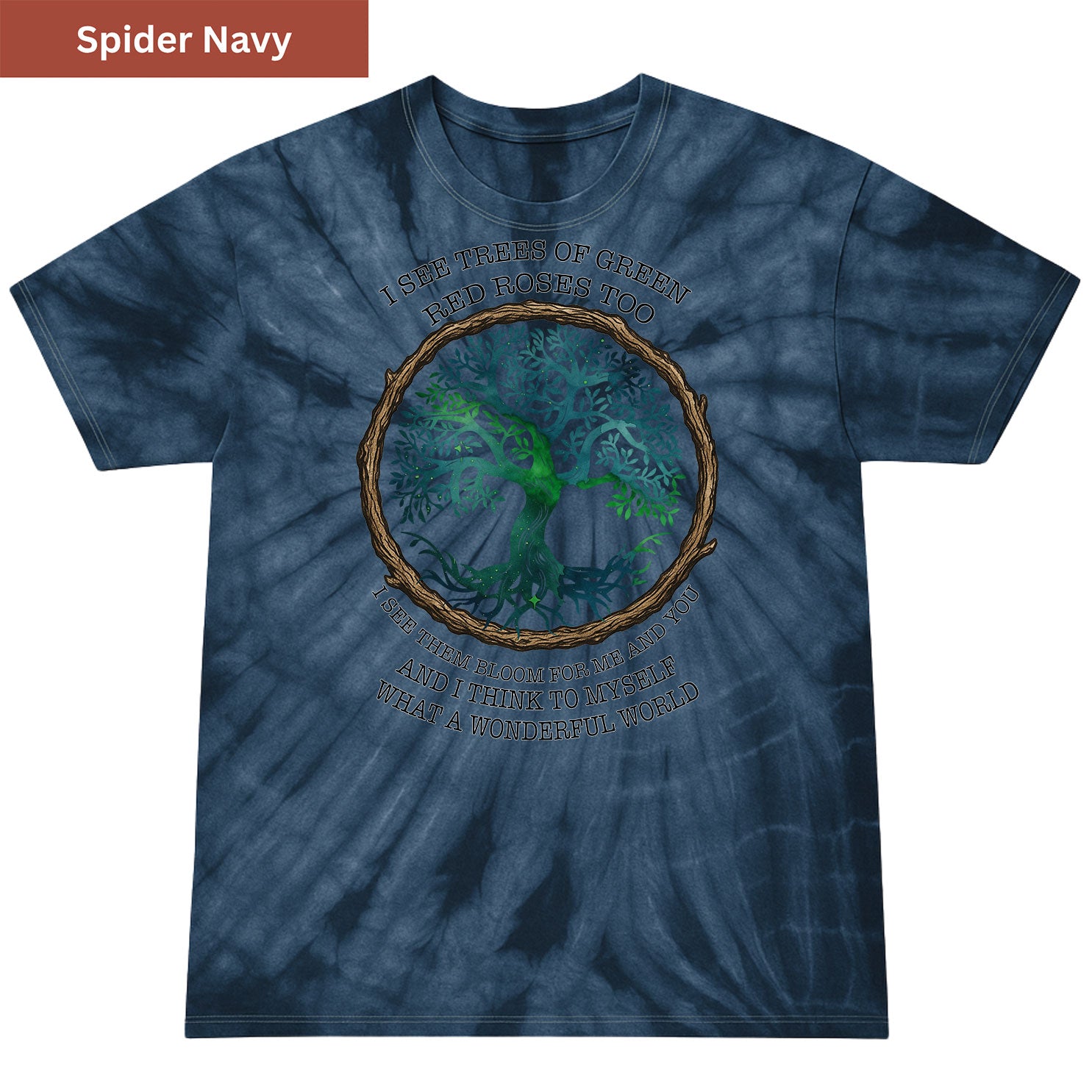 What a Wonderful World Premium Tie-dye Unisex Shirt