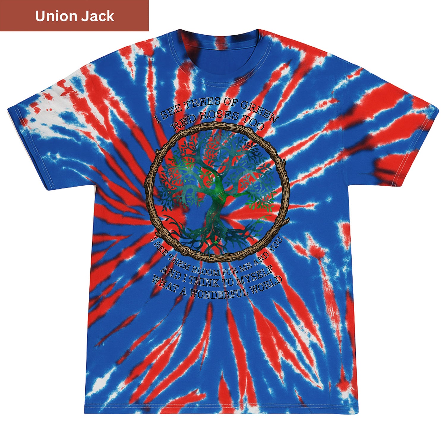 What a Wonderful World Premium Tie-dye Unisex Shirt