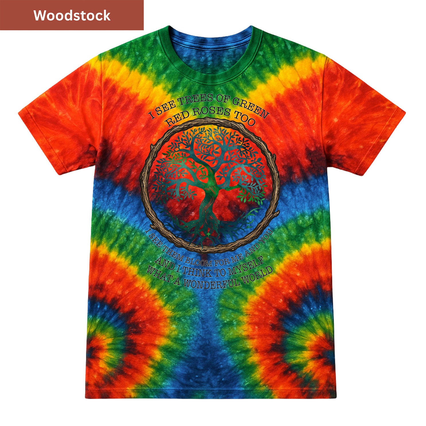 What a Wonderful World Premium Tie-dye Unisex Shirt