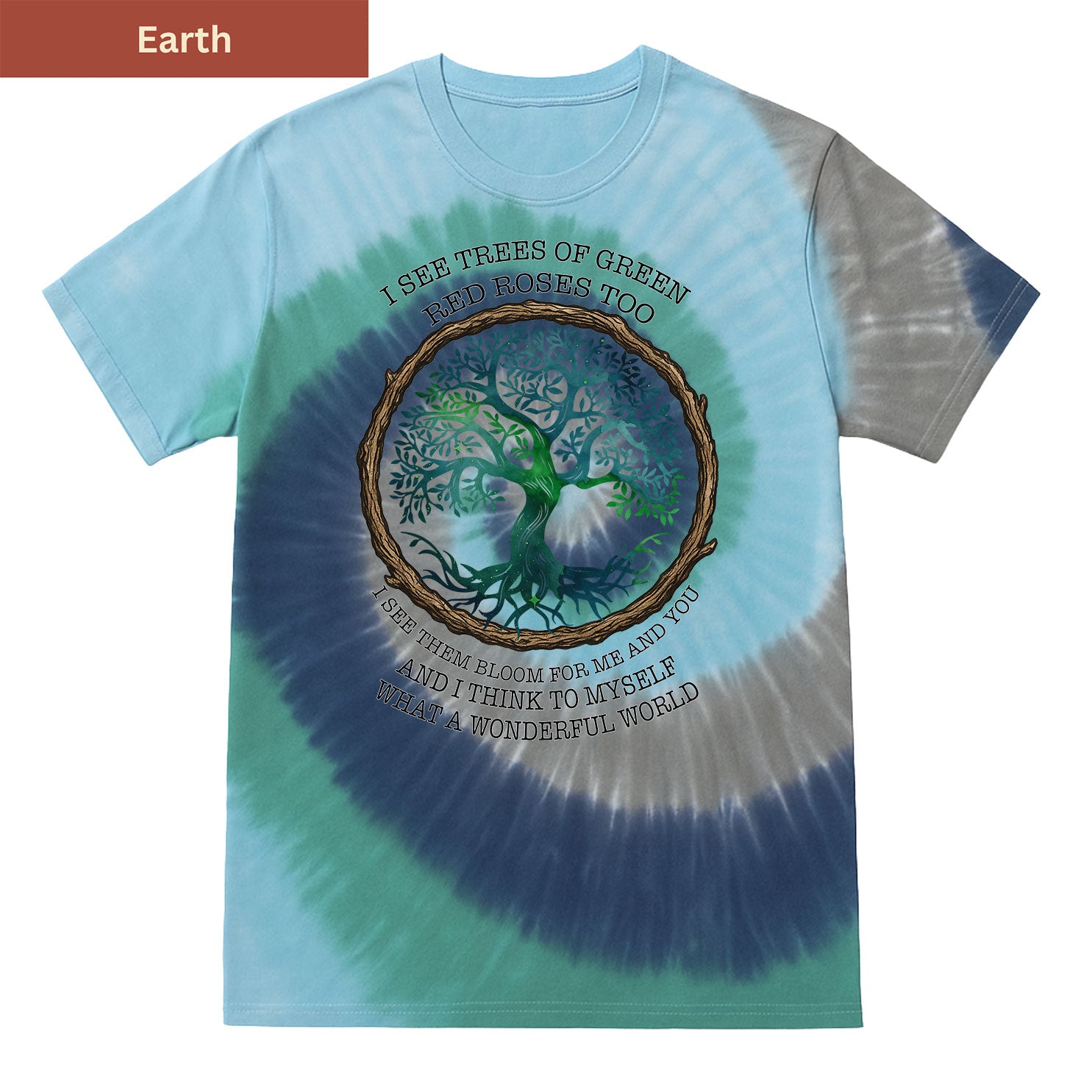What a Wonderful World Premium Tie-dye Unisex Shirt