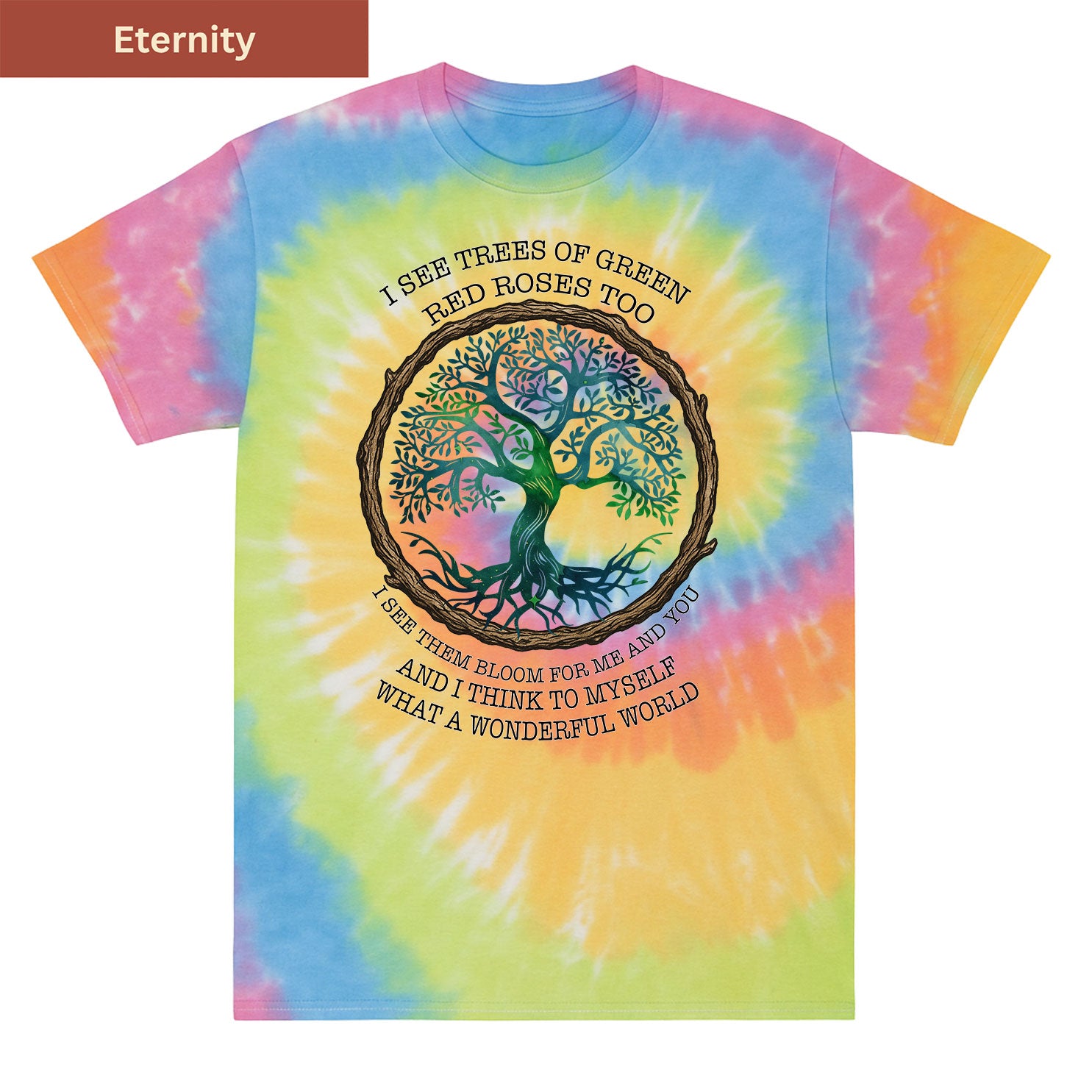 What a Wonderful World Premium Tie-dye Unisex Shirt