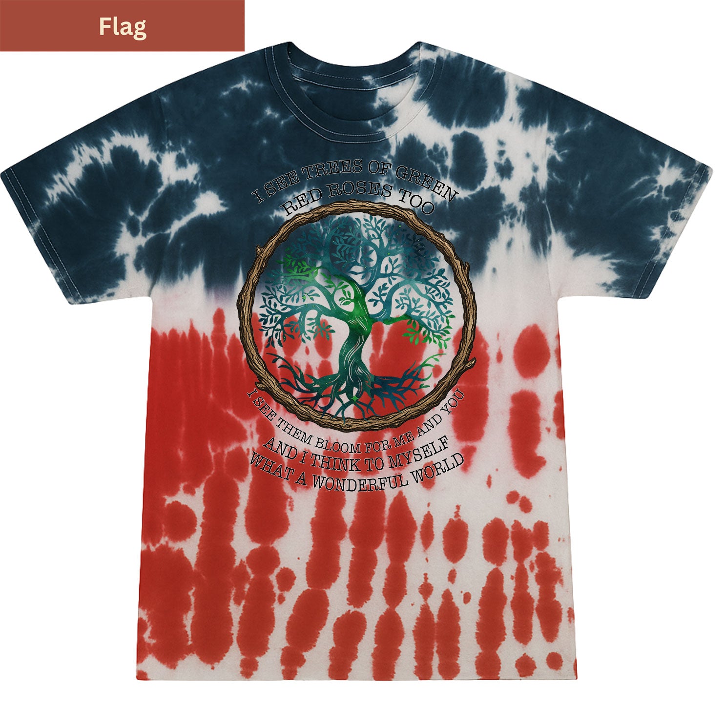 What a Wonderful World Premium Tie-dye Unisex Shirt