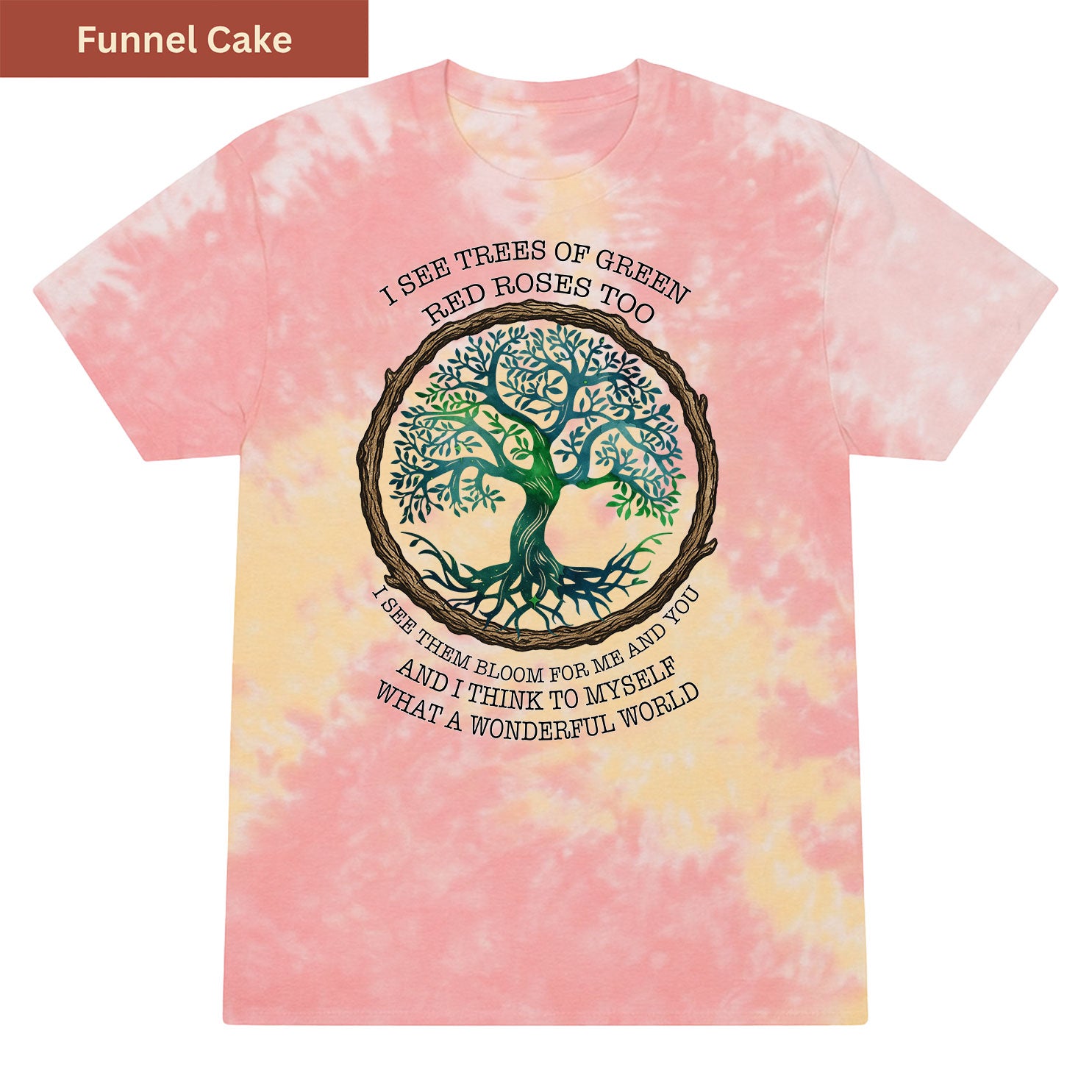 What a Wonderful World Premium Tie-dye Unisex Shirt