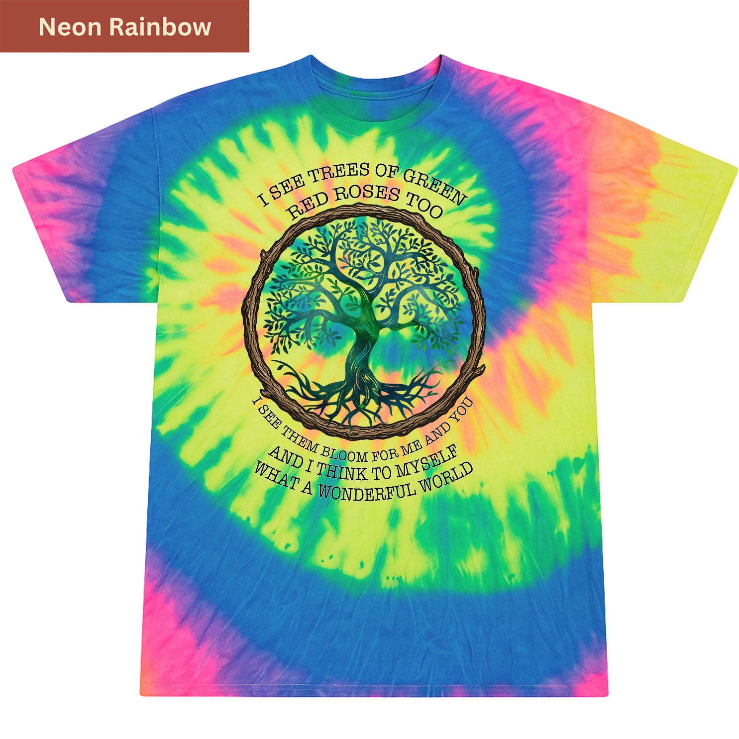 What a Wonderful World Premium Tie-dye Unisex Shirt