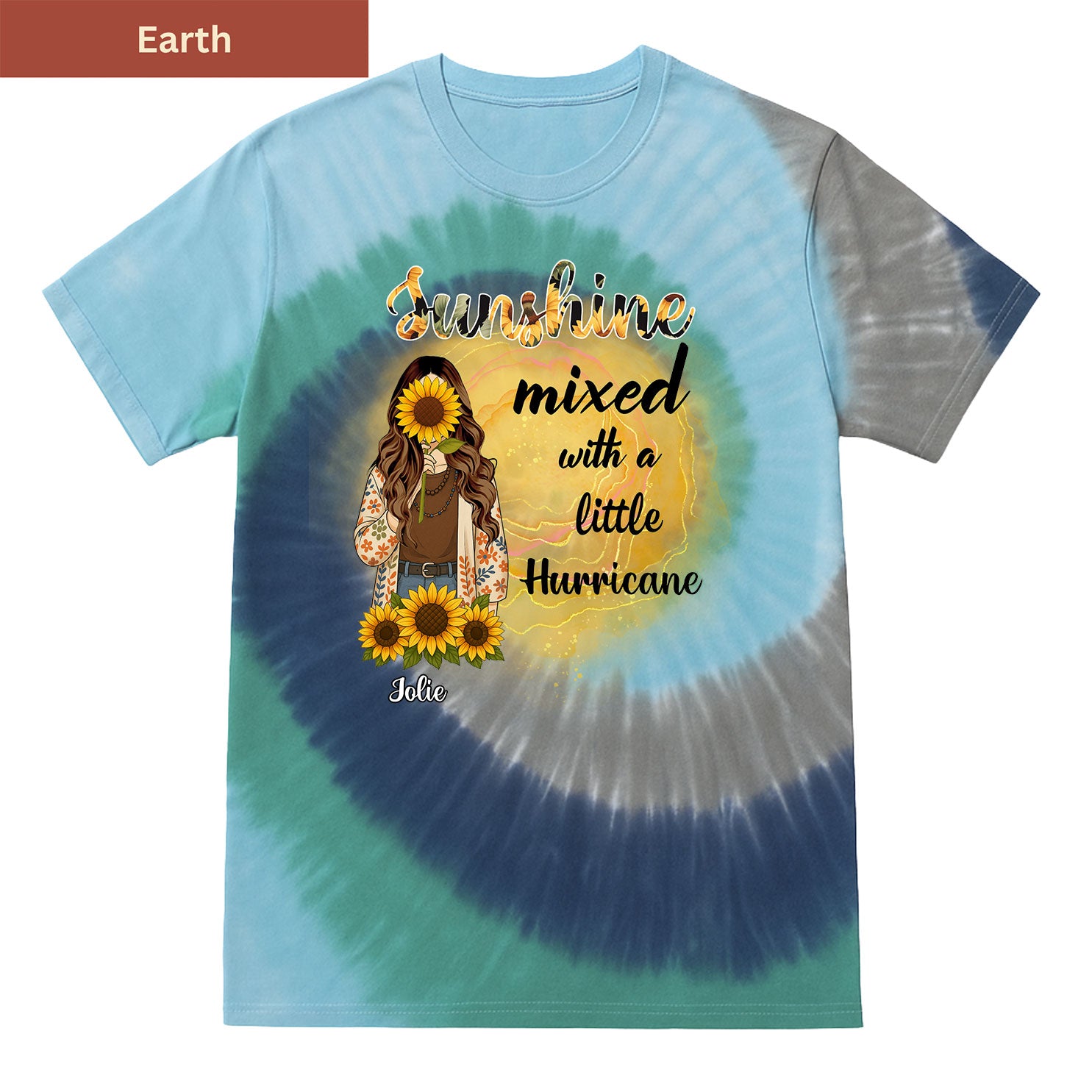 Sunshine and Hurricane Premium Tie-dye Unisex Shirt